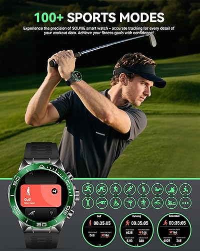 Miniatura 5 de SOUYIE Men's Luxury Smart Watch - 1.43" AMOLED Display Smartwatch with HD Bluetooth Calling, 400mAh 30-Day Battery, 100+ Sports Modes, Health