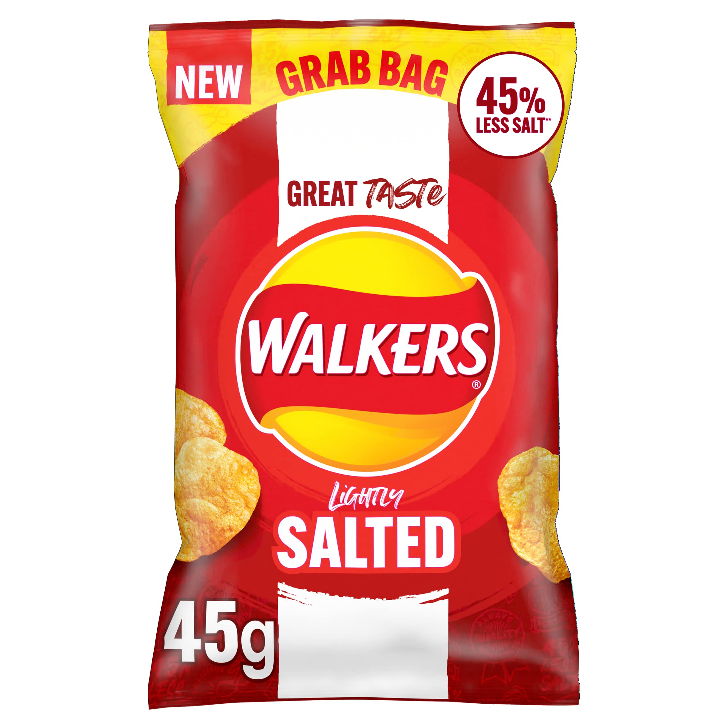 Walkers Less Salt Lightly Salted, 45g