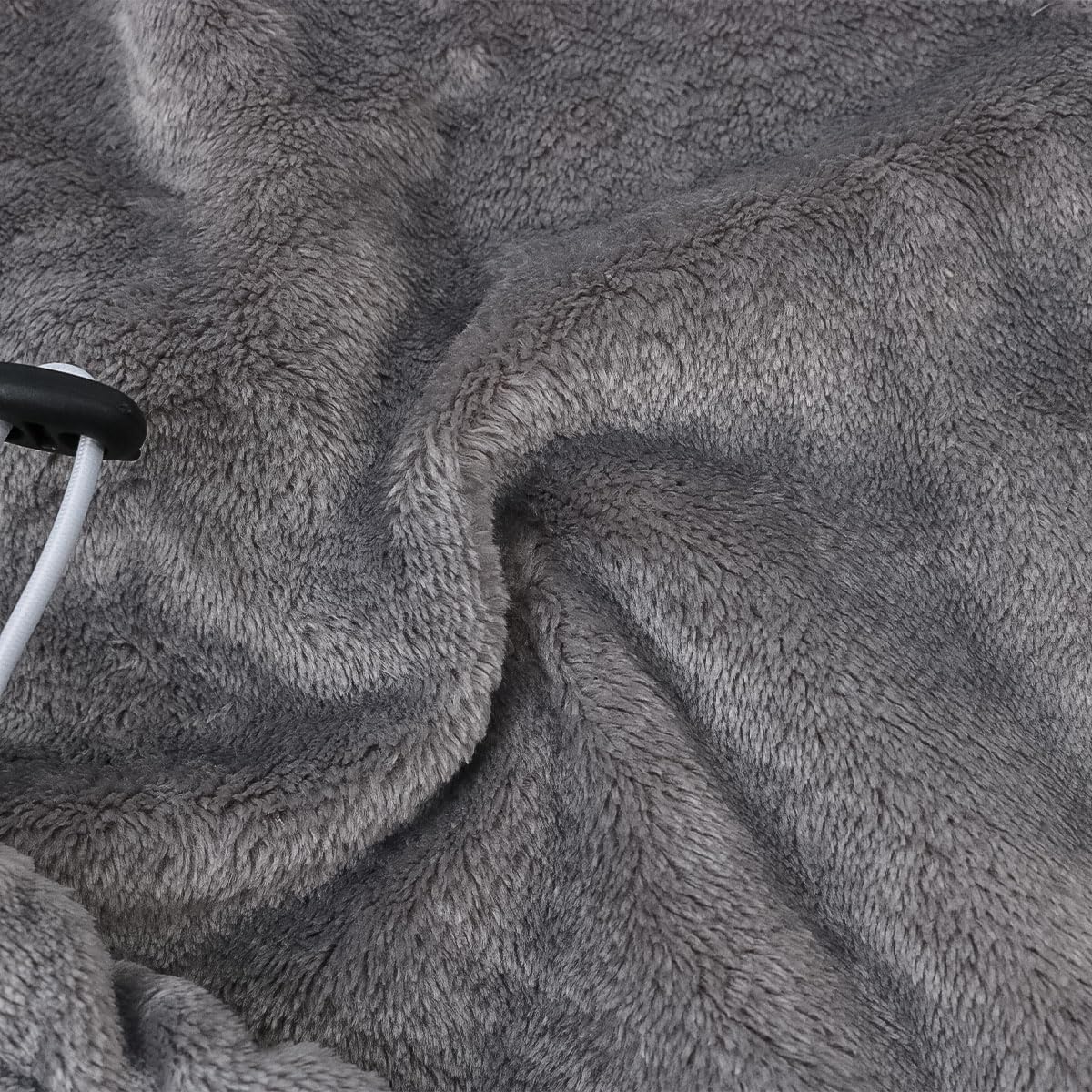 Tablier de Transport pour Chat avec 4 Trous, Sac en Peluche pour Compagnon (Gris)