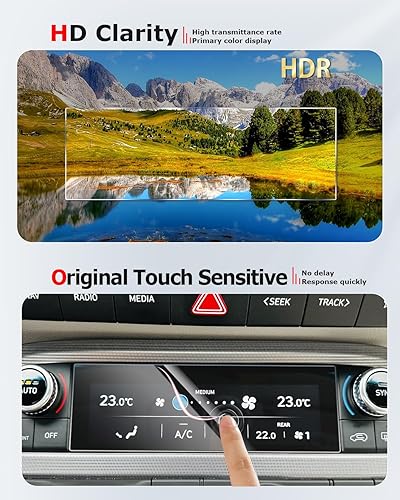 Miniatura 3 de Paquete de 2 protectores de pantalla para Hyundai Palisade Calligraphy 2023 2024, panel de aire acondicionado de aire acondicionado nano película