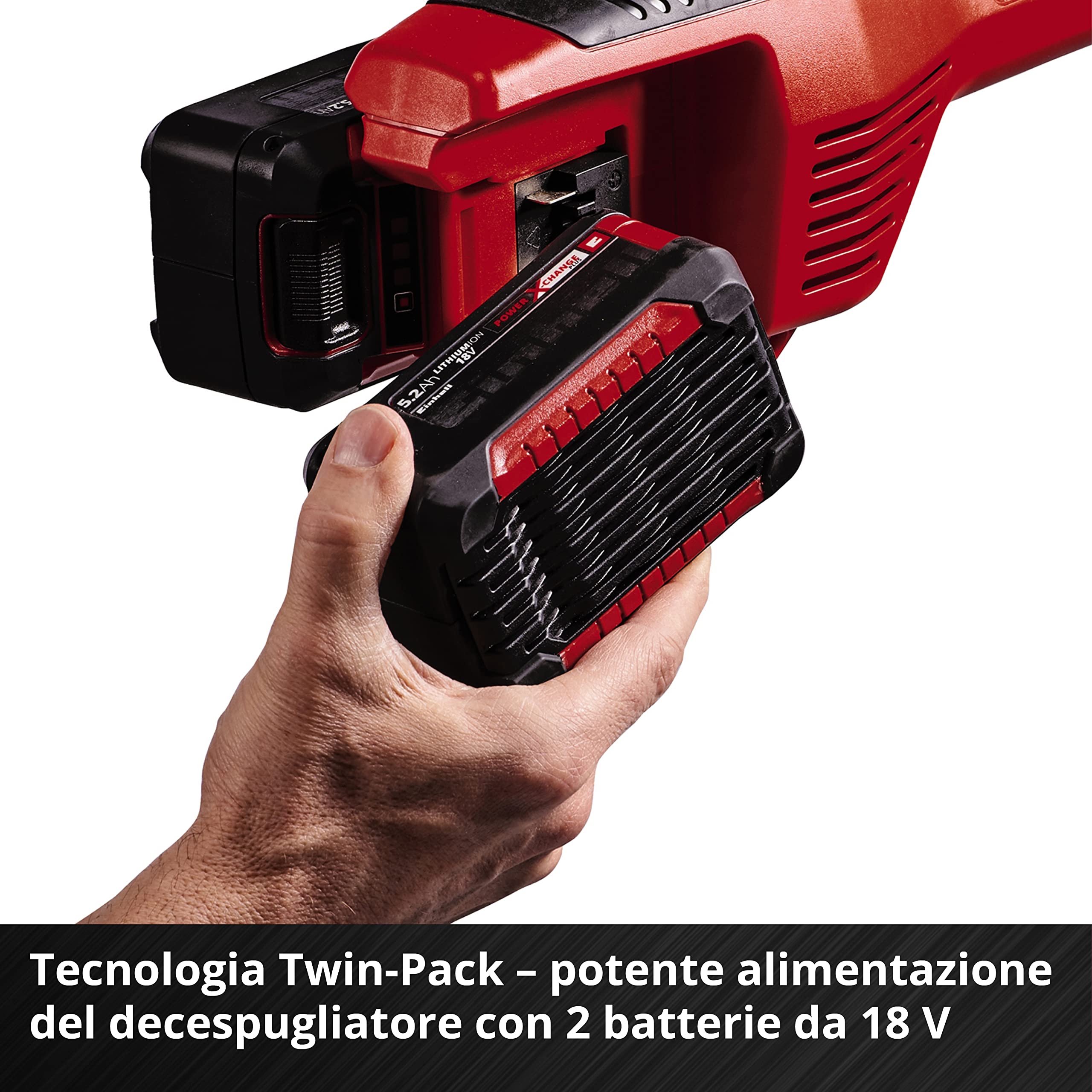 Einhell AGILLO 36/255 BL-Solo Decespugliatore a batteria Power X-Change (36V, motore brushless, Asta 190 cm, lama a 3 denti, diam. taglio 25,5 cm, diam. Taglio 30 cm, senza batteria e caricabatteria)