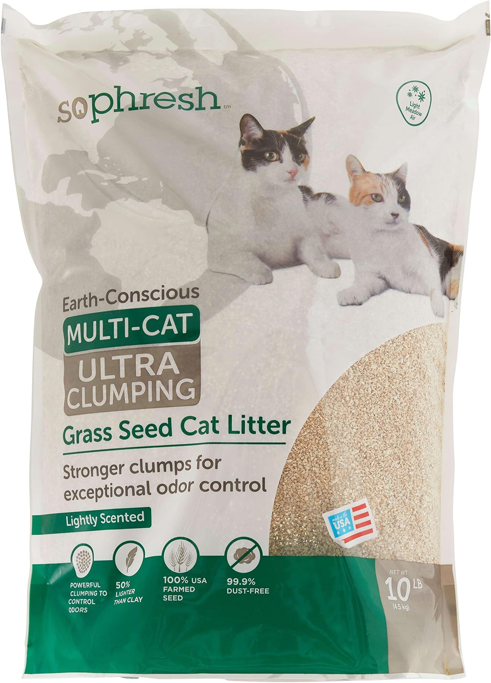 So Phresh Extreme Clumping Unscented Grass Seed Cat Litter