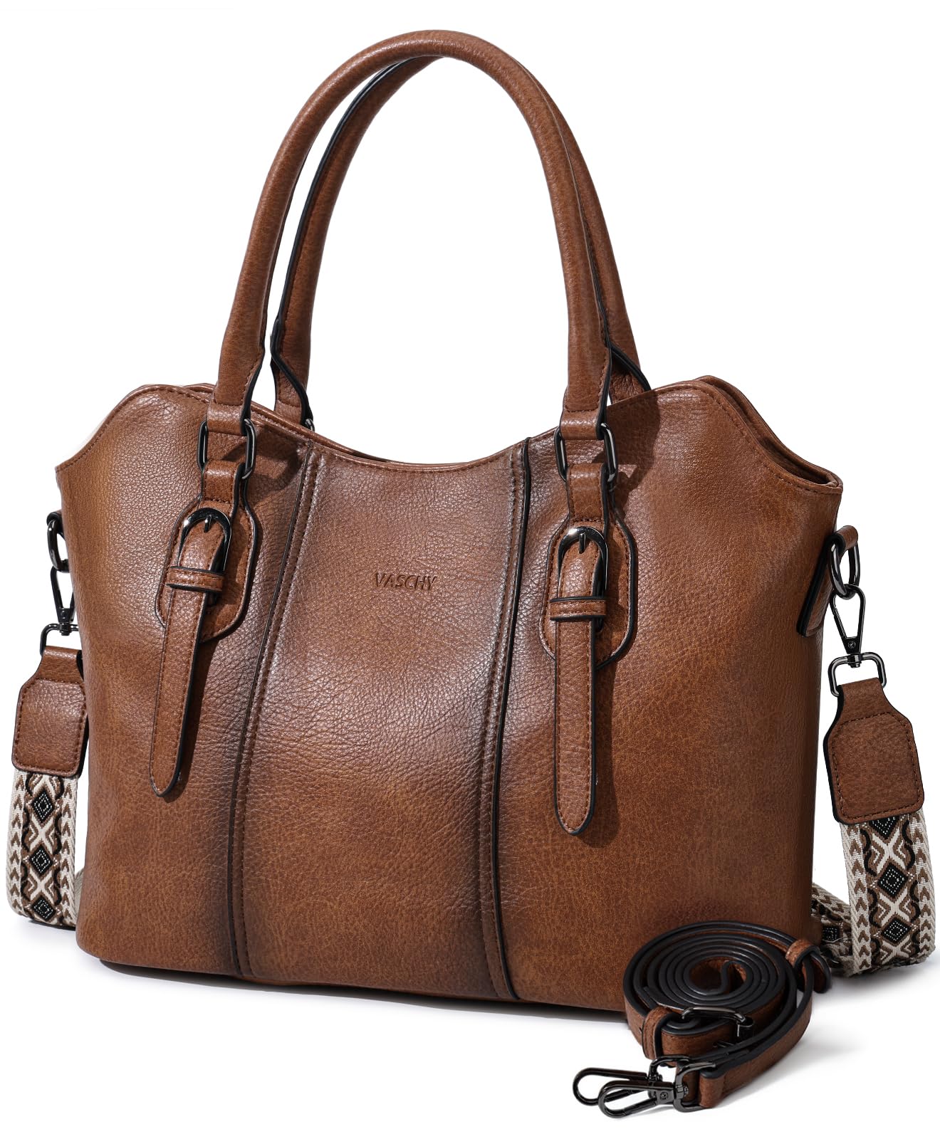 VASCHY Hobo Purse for Women, Two-Strap Set