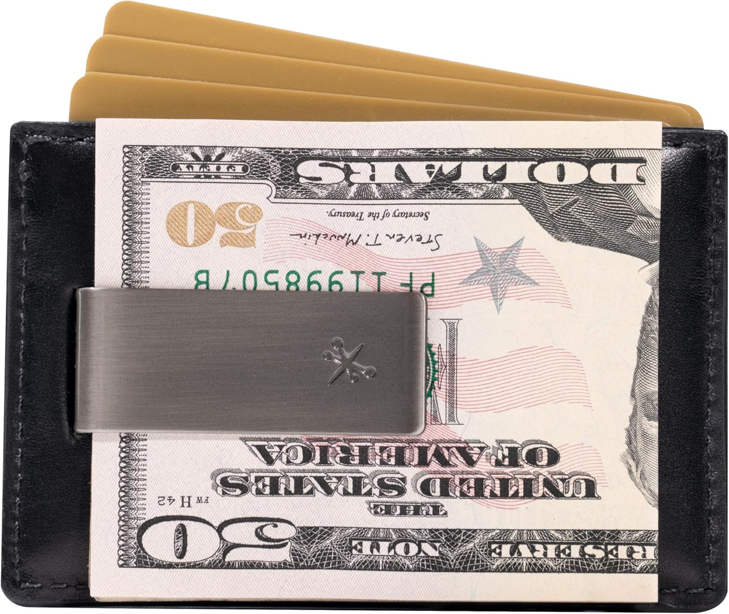 House of Jack Co. Slim Daddy Money Clip Wallet for Men, Minimalistic Front Pocket Wallet with Gift Box, Slim Card Holder, Full Grain Cowhide Leather Wallet, Black - Image 7