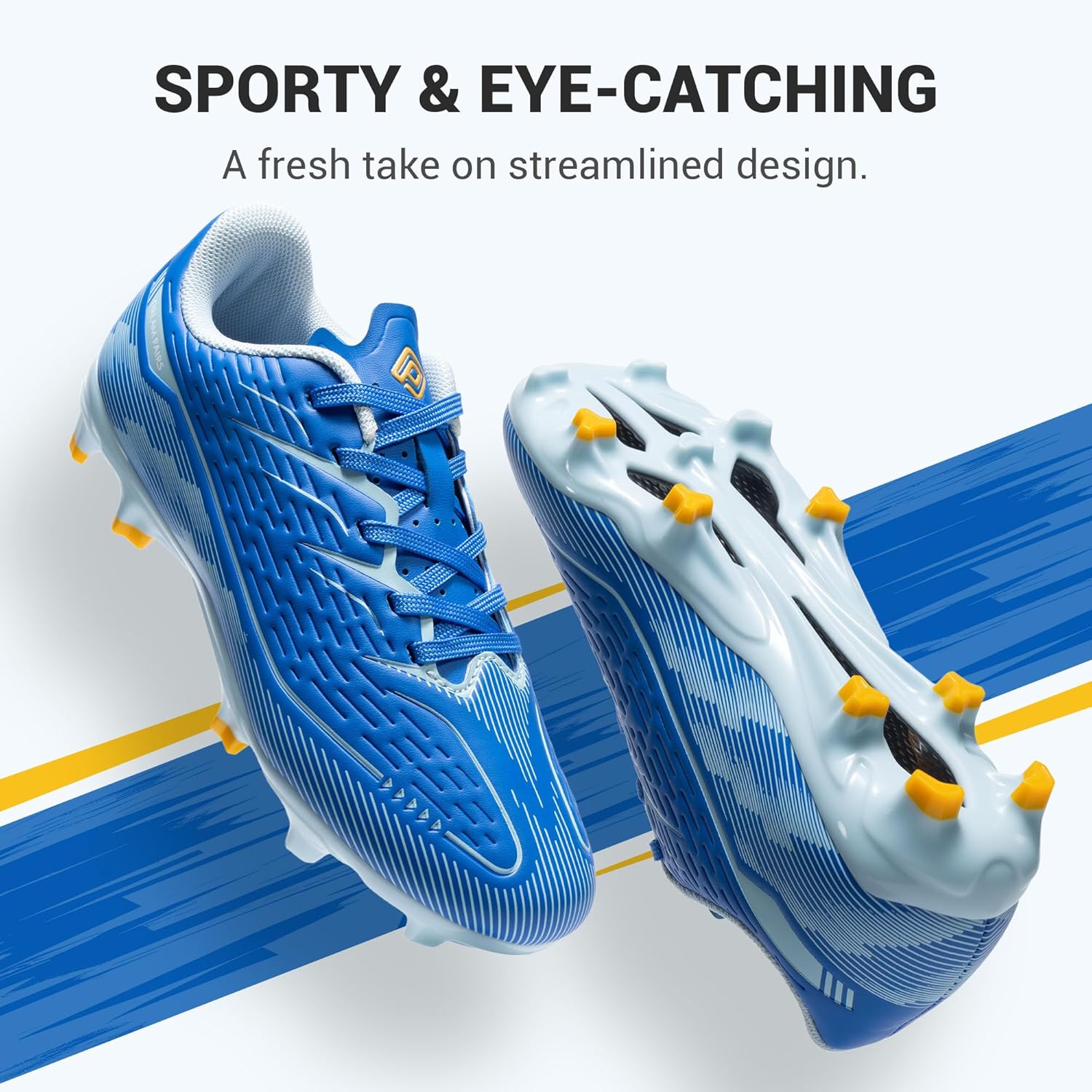 DREAM PAIRS Kids Multi Ground Soccer Cleats with High-Speed Anti-Twist TPU Plate Athletic Football Shoes for Little/Big Kids - Image 8