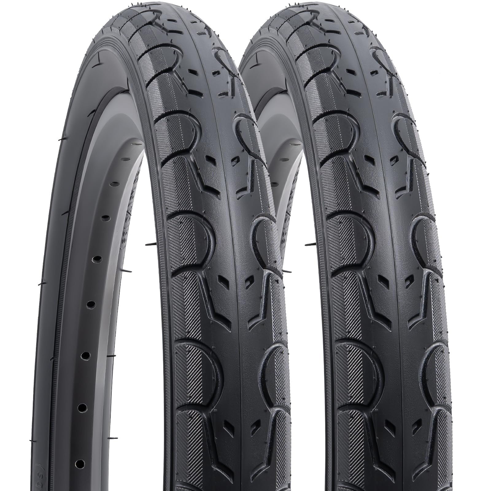 YUNSCM 2-PCS 16" Road Bike Tires 16x1.75 47-305 Compatible with Road/Stroller/Kid Bike Tires 16x1.75 Bicycle Tires (Y-1280)