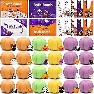 Lush Halloween Bath Bomb Set Background in 4K Lush Halloween Bath Bomb Set Background in 4K