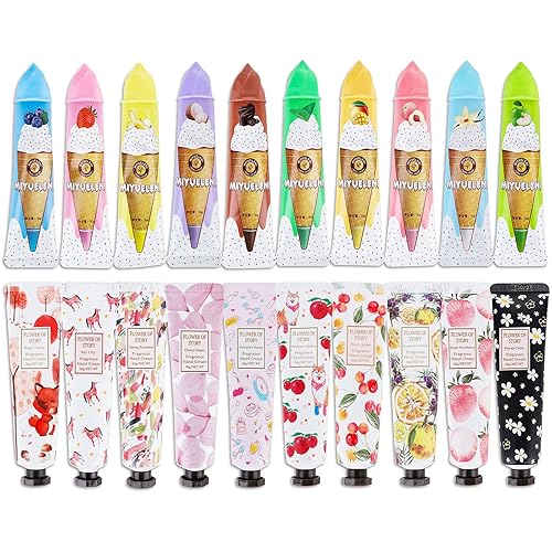 Set de regalo de crema de manos, loción de manos perfumada natural para manos secas y agrietadas, crema para el cuidado de manos, mini loción de