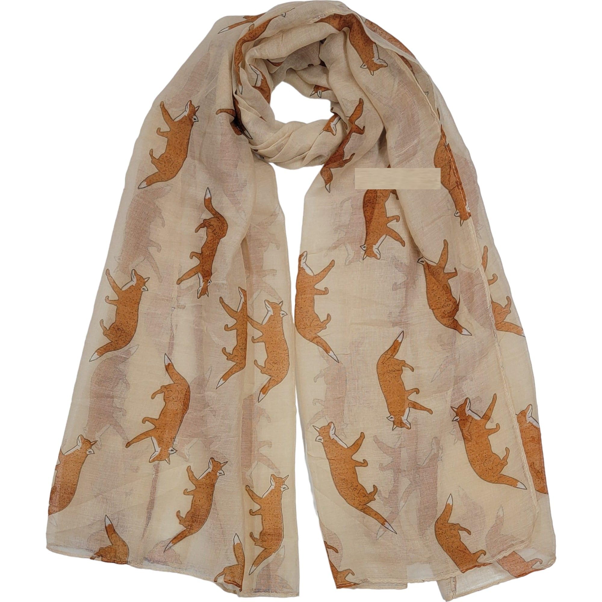 GFMFox Foxes Print Scarf