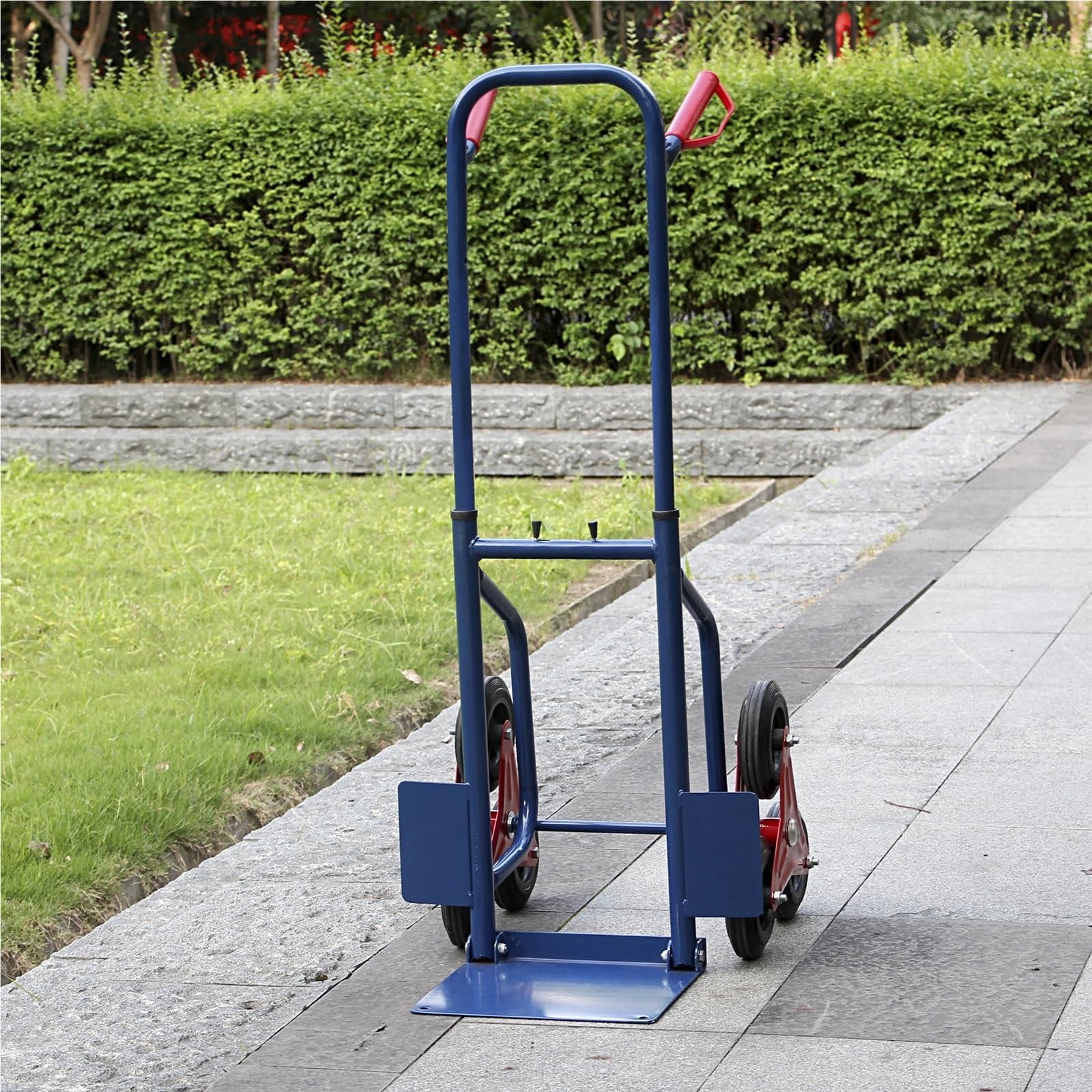 Carretilla de Mano para Subir escaleras de Alta Resistencia de 440 Libras, Carretilla para electrodomésticos, Carretilla Manual Azul Pesada.