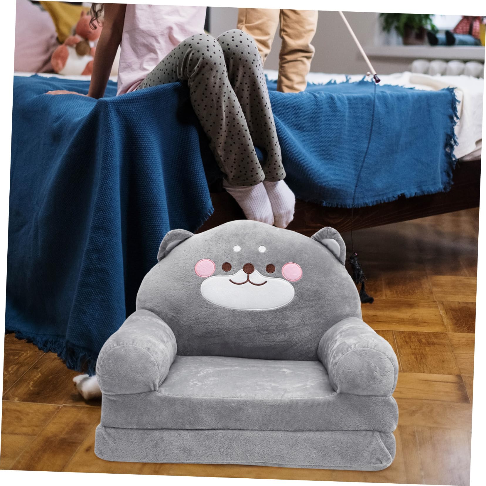 Cabilock Elephant Shape Seat Fun Plush Sofa for Creative Cartoon Design Chair for Playroom and Nursery Elephant