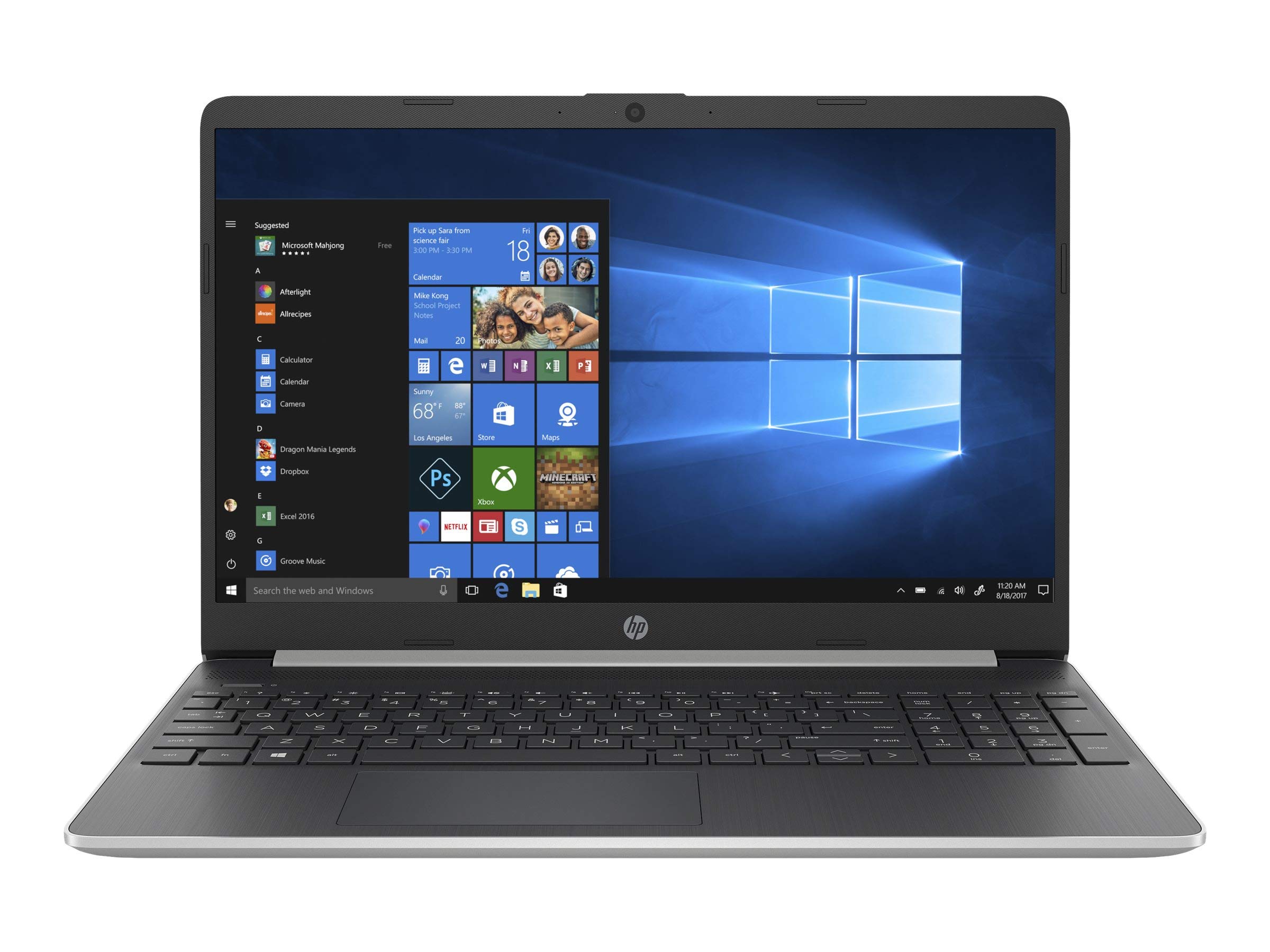 2020 Latest HP 15 DY Laptop 15.6” HD WLED-backlit 220Nits Display Core I7-1065G7 Up to 3.9GHz 16GB 512GB PCIe NVMe SSD Intel® Iris® Plus Graphics Bluetooth Webcam English Keyboard WIN10 Silver