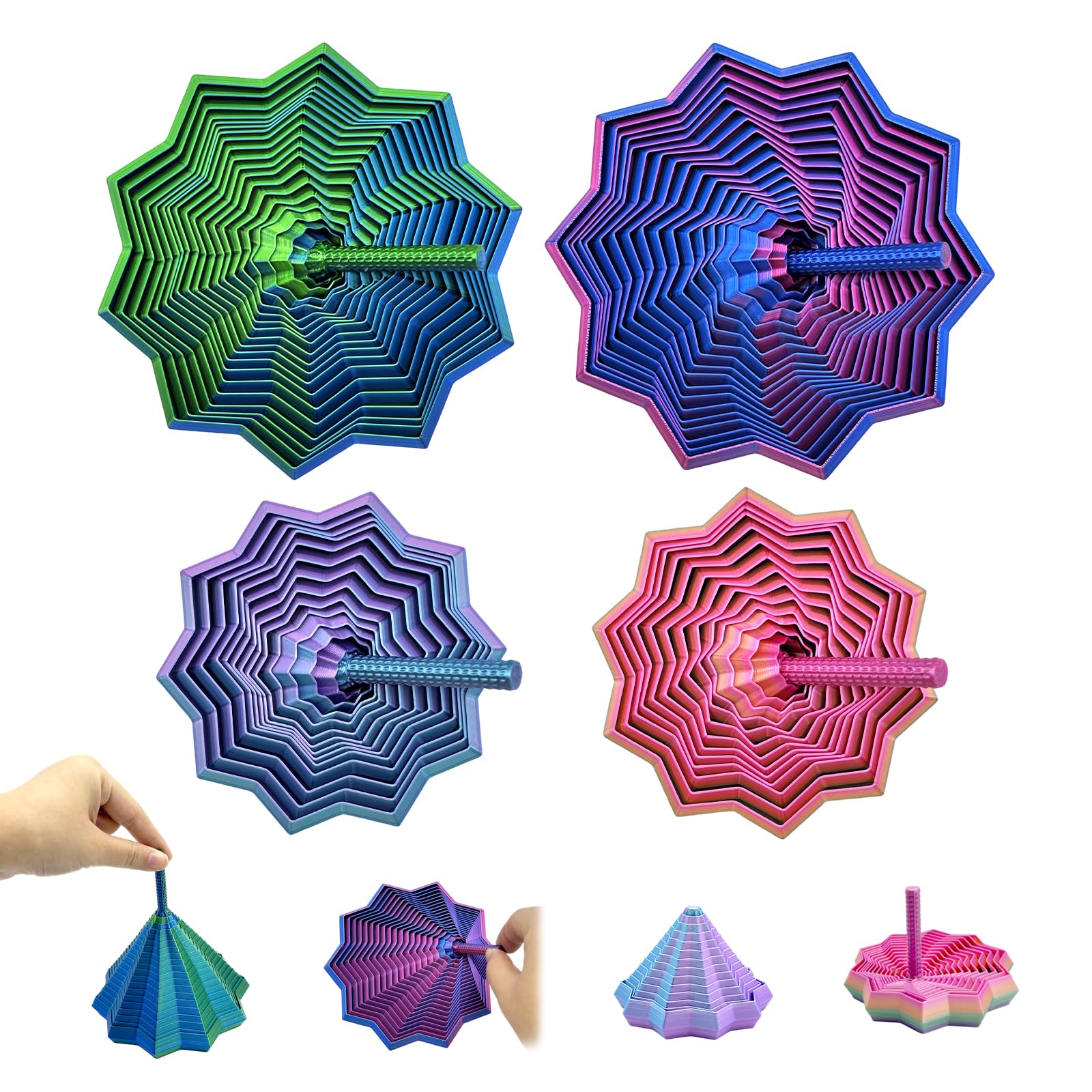 3D Printed Expanded Sensory Fidget Star