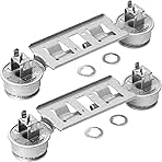 BlueStars WB16K10026 WB29K17 Double Burner Assembly Replacement - Compatible with G.E Kenmore Hot.point Ranges - Replaces 868697 AP2633210 WB16K10003 - PACK OF 2