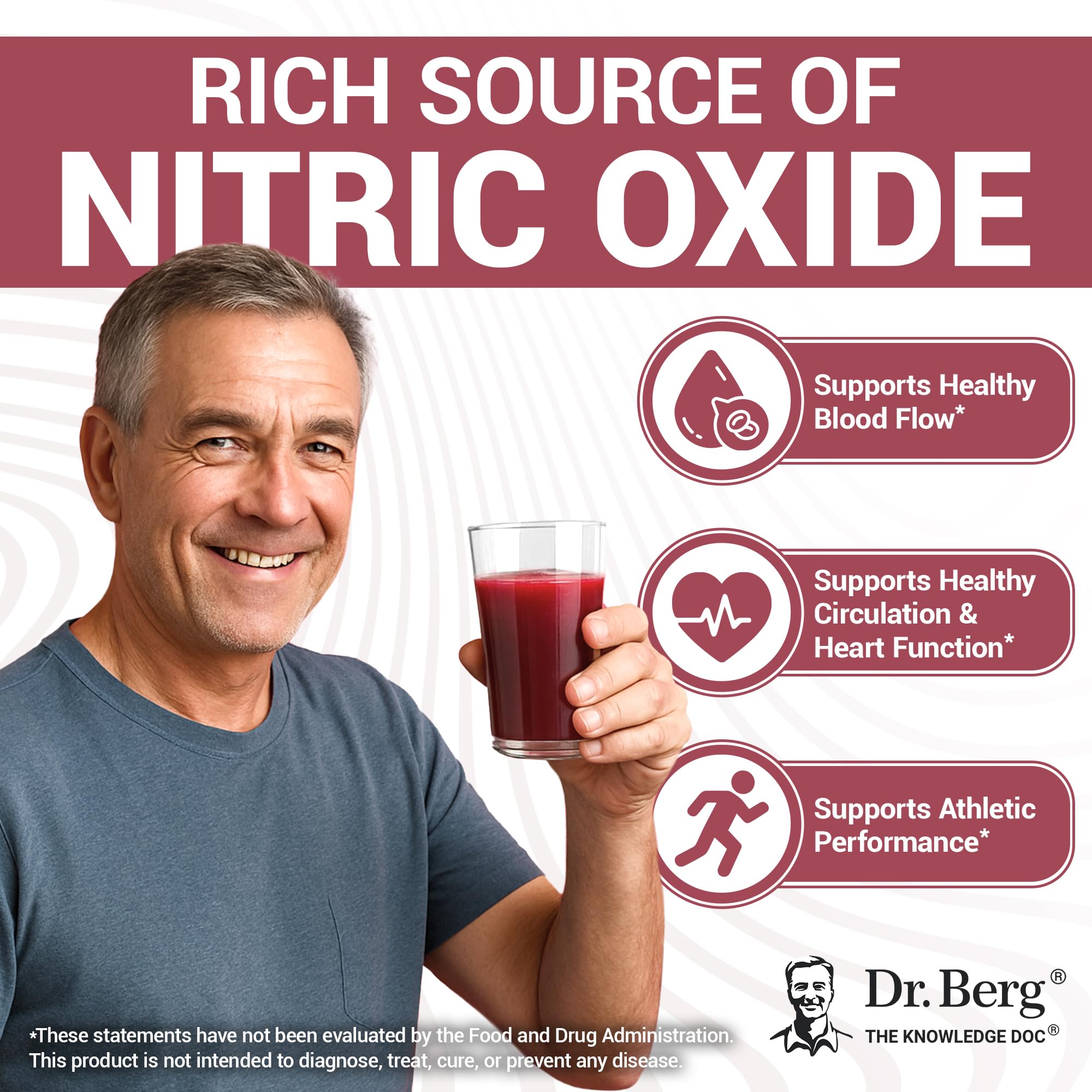 Dr. Berg Raw Organic Beet Powder from Real Earth-Grown Beets – USDA Certified Organic Beet Root Powder to Support Nitric Oxide Levels, Energy, Blood Flow, & Heart Health* – 30 Servings — Amazon image 8