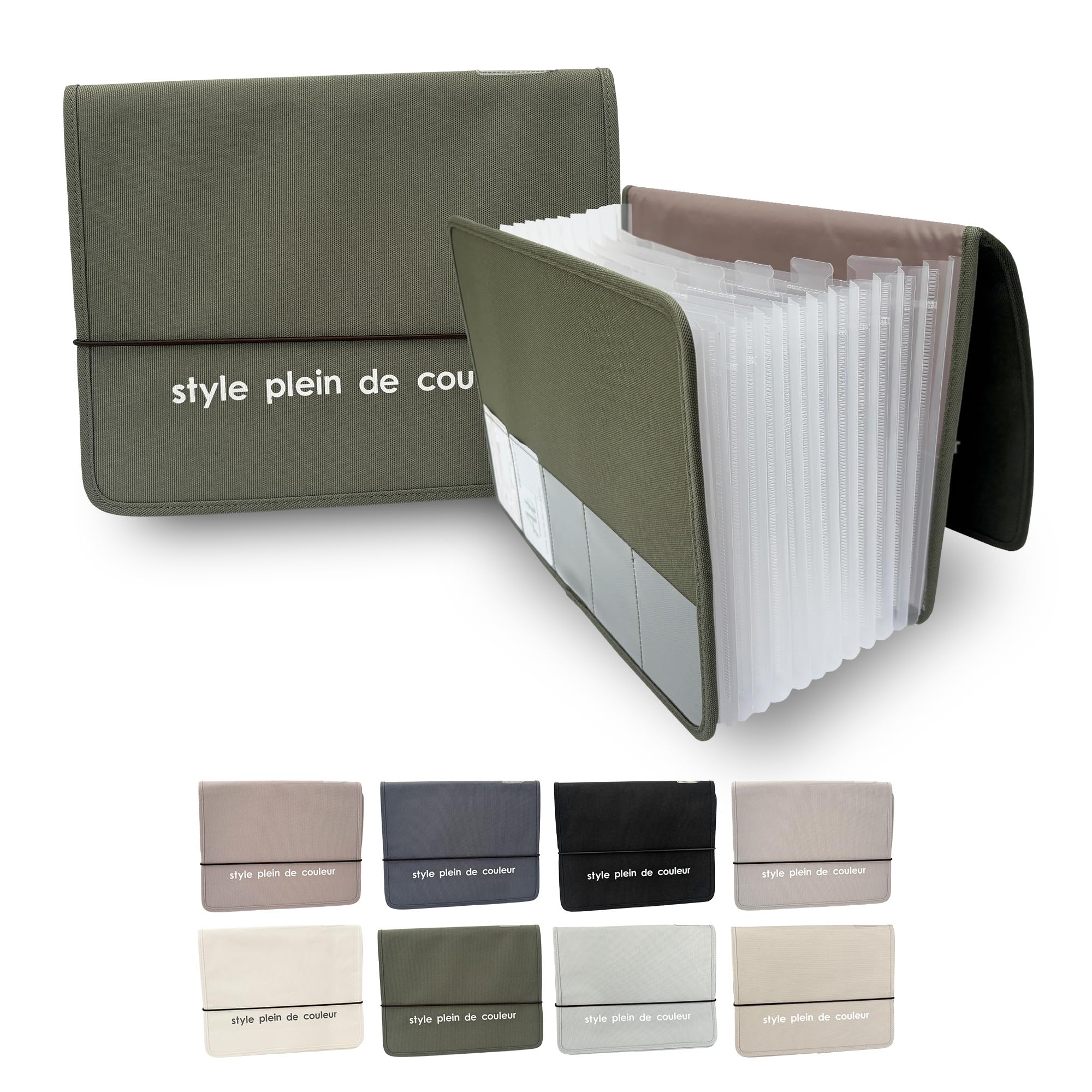 Amazon | [style plein de couleur] ジャバラファイル 【 A4 13