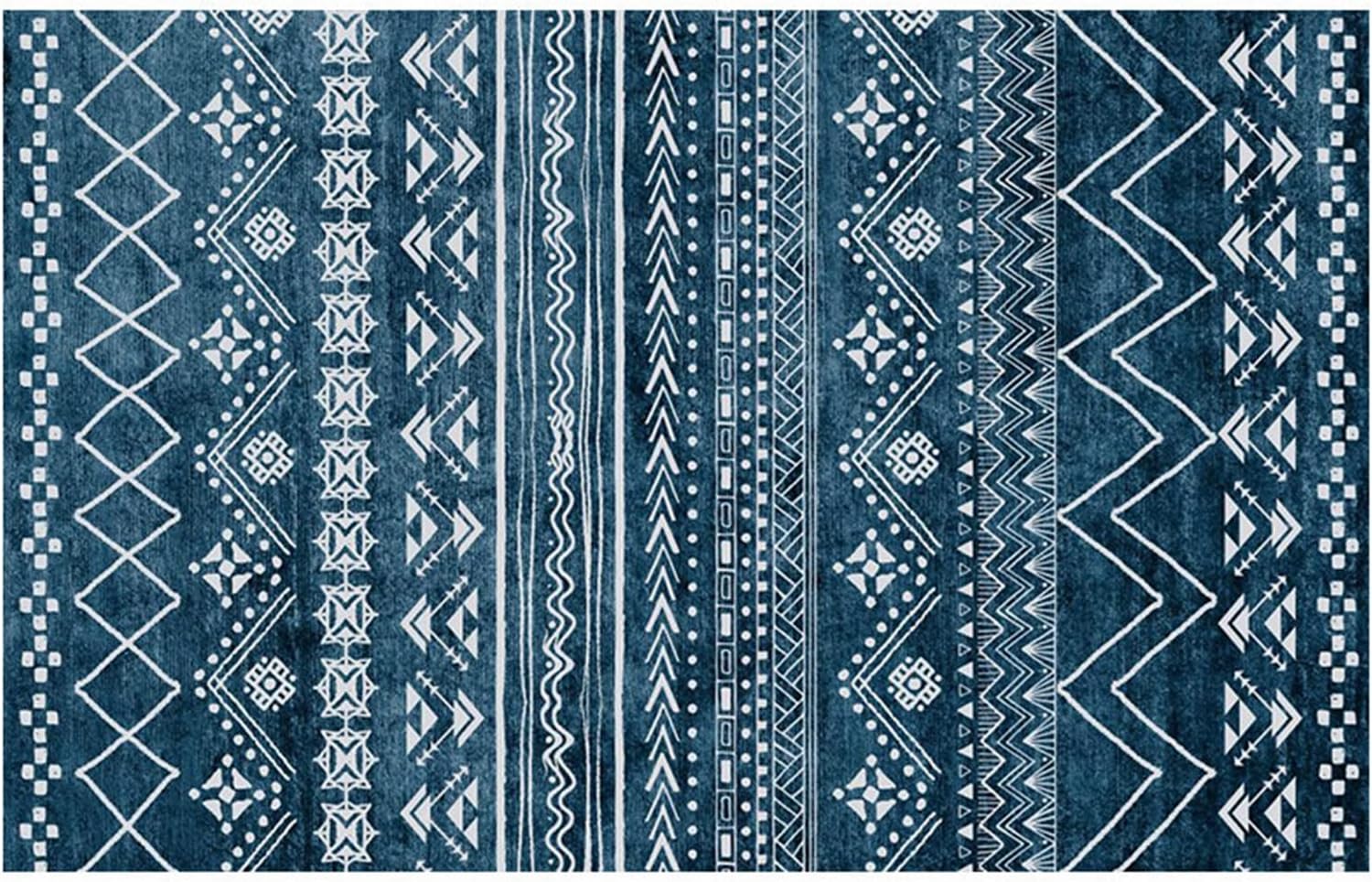 Boho Area Rug Tufted Geometric Design Farmhouse Hallway Large Rugs Abstract Non-Slip Washable Woven Tribal Doormat for Kitchen Living Room Bedroom (Style 6,64 x 92")
