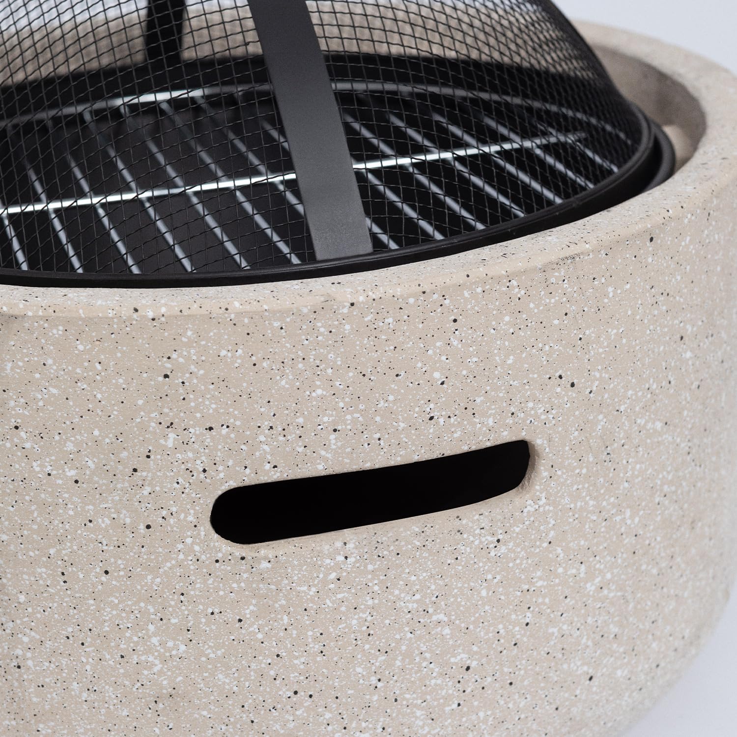 CREATE/Fire Bowl Grill/Brasero Exterior con Grill/Ligero, Amplia Superficie de Parrilla, Cocina al Aire Libre, Fabricado a Mano
