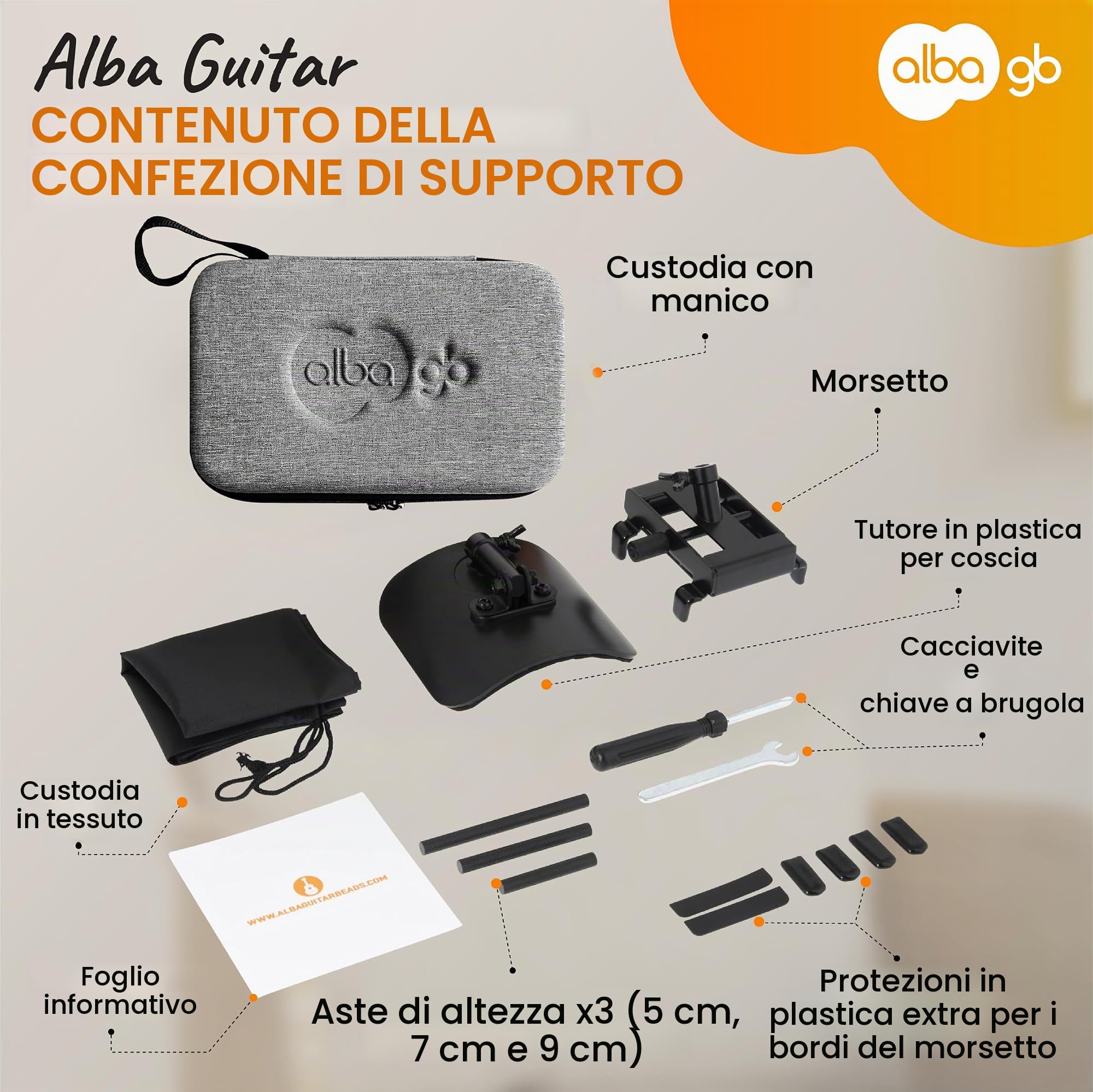 Supporto per chitarra classica, supporto professionale per chitarra classica, inclinazione del 20%, supporto per chitarra acustica, supporto romantico per chitarra