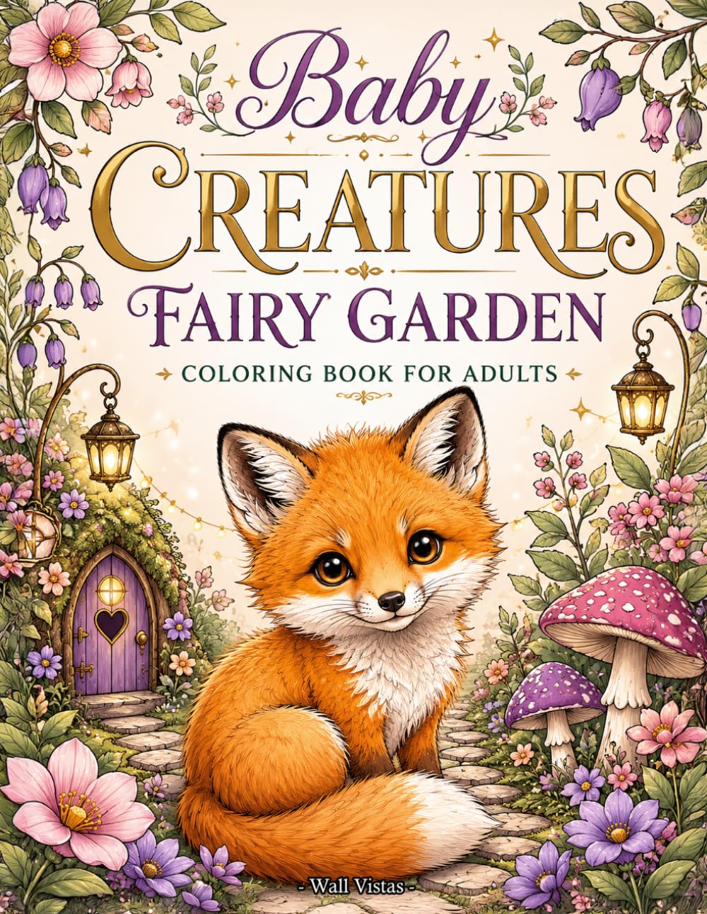 Baby Creatures Fairy Garden: Coloring Book For Adults With Baby Woodland Animals, Enchanted Gardens, And Magical Nature Scenes