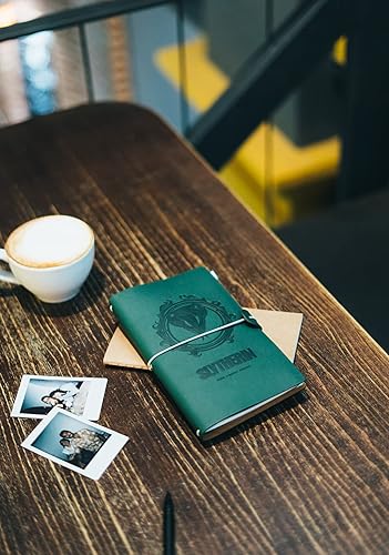 Miniatura 6 de Grupo Erik Diario de viaje de Harry Potter Slytherin  Cuaderno de cuero sintético  Diario  Cuaderno de Harry Potter  Regalos de Harry Potter