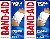 Vista 13 de Band-Aid - Vendas adhesivas de tela flexible para el cuidado de heridas y primeros auxilios, varios tamaños, 100 piezas