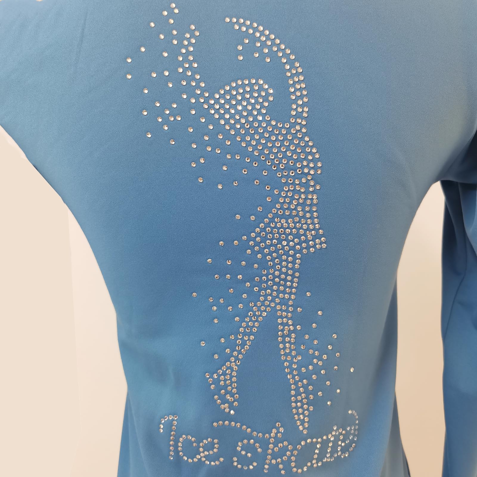 LIUHUO Veste de patinage artistique pour fille en velours chaud