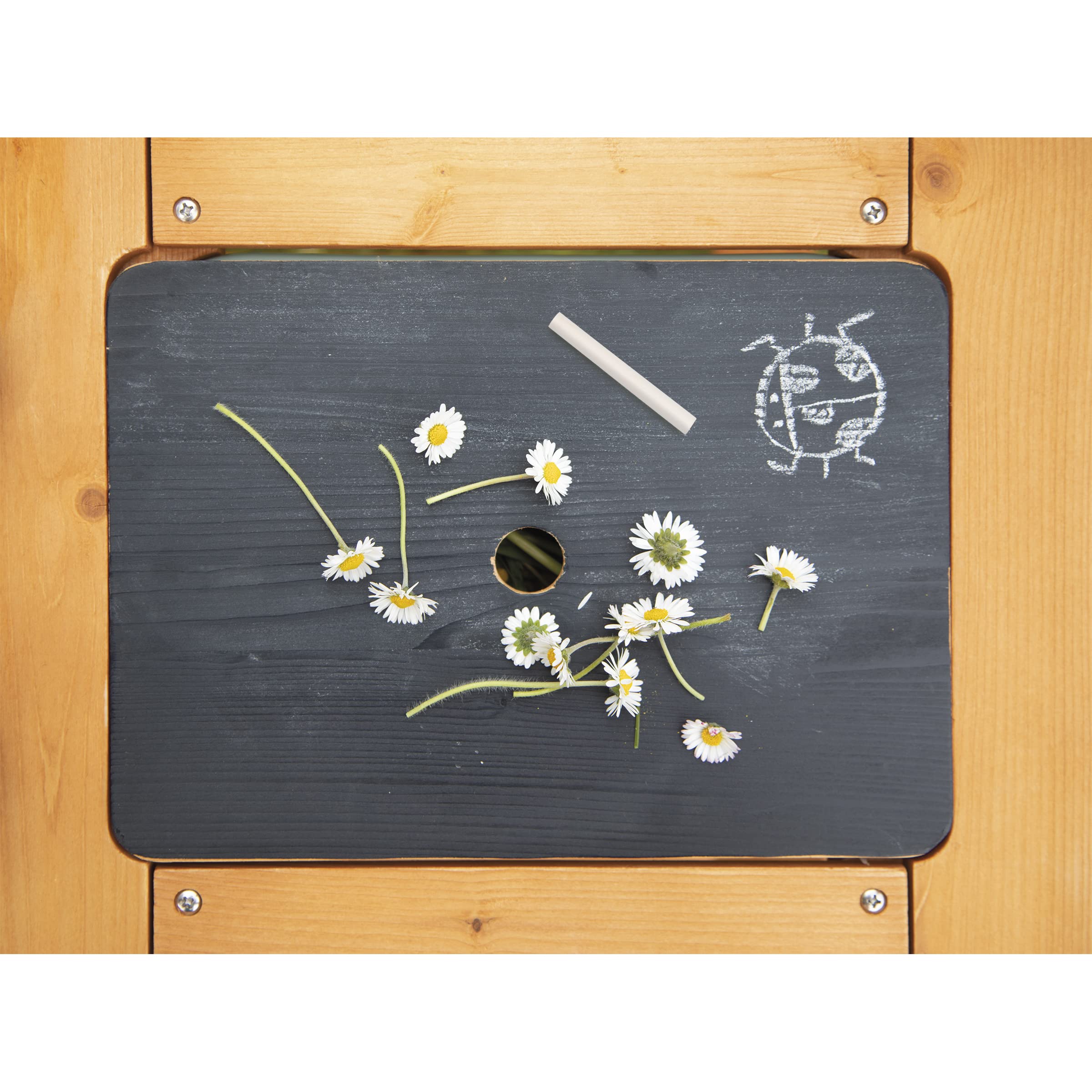 Janod - Muddy Lab - Kinderküche für draußen aus FSC-Holz - 10 Utensilien - Rollenspielzeug - Outdoor-Kinderspiel - Ab 3 Jahre, J06632