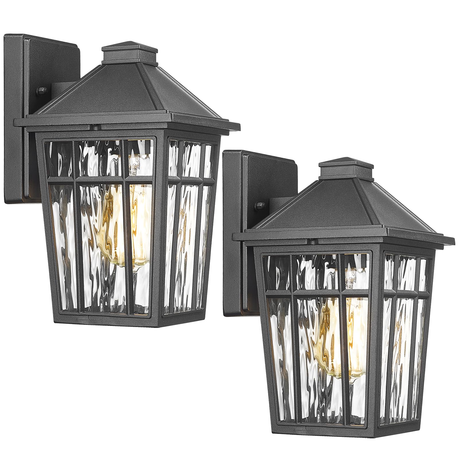 Darkaway Outdoor Wall Lights for House 2pcs Exterior Lighting Fixtures Wall Mount Porch Lights Waterproof Outdoor Sconce Lights