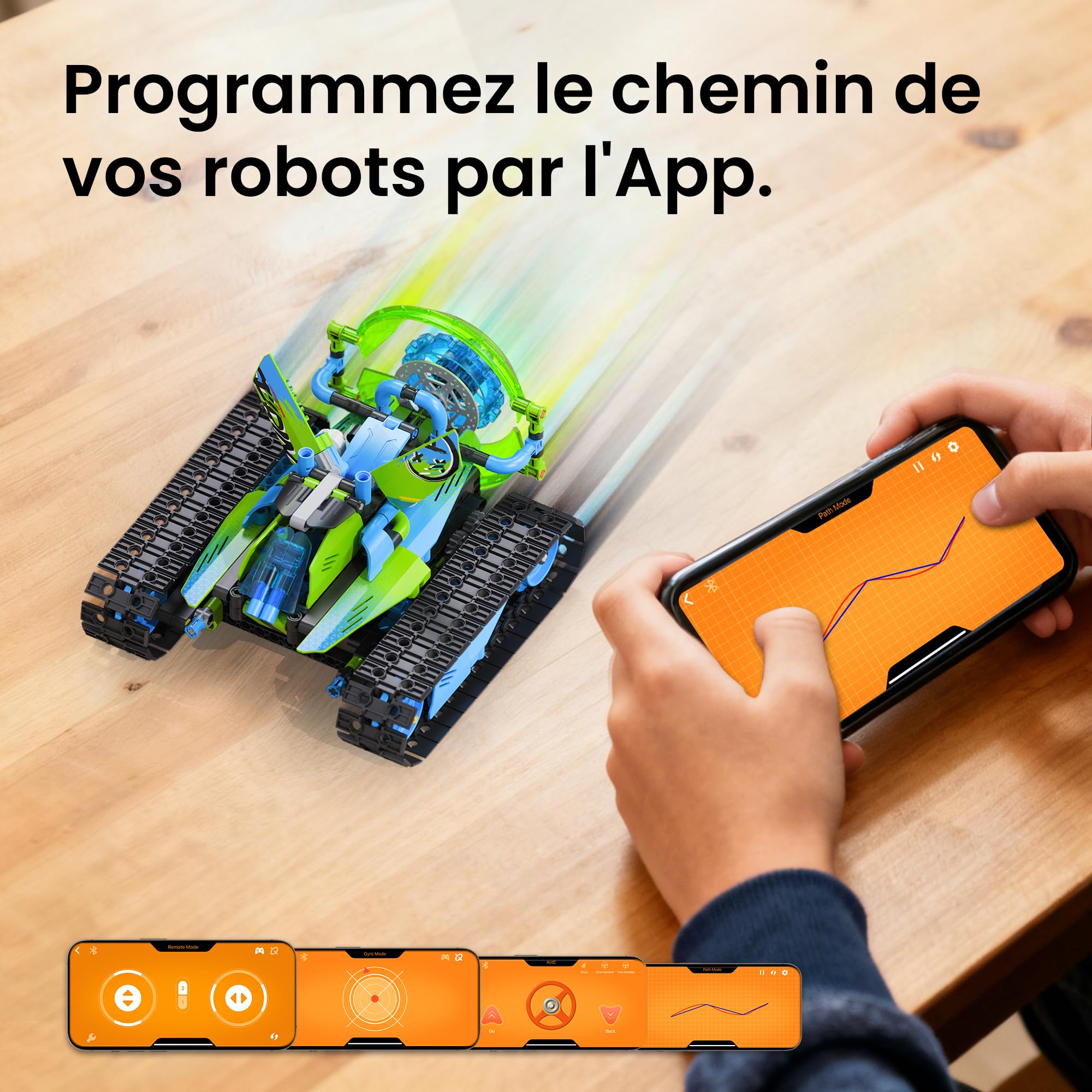 Sillbird Robot Kit Technic programmable 3 en 1 avec App et Télécommande, 662 pièces pour Enfants 8-12+ Ans