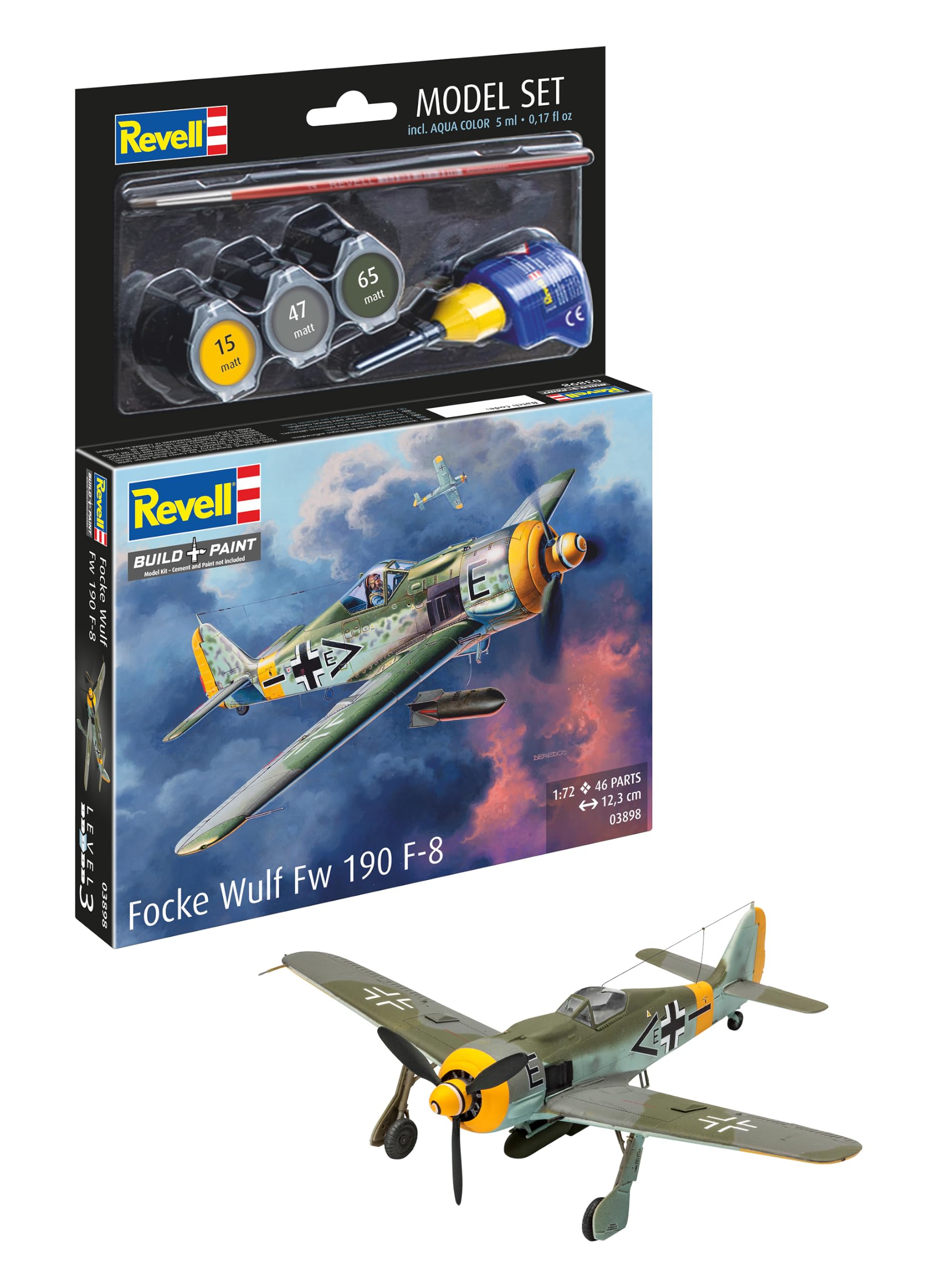 Revell 63898 1/72 Model Set Focke Wulf Fw190 F-8