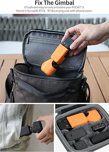 Miniatura 3 de Silicone Shell Silicon Case Cover for DJI Osmo Pocket 3 Camera + Screen Accessories Shockproof Full Protection Anti-Slip Anti-Scratch (White)