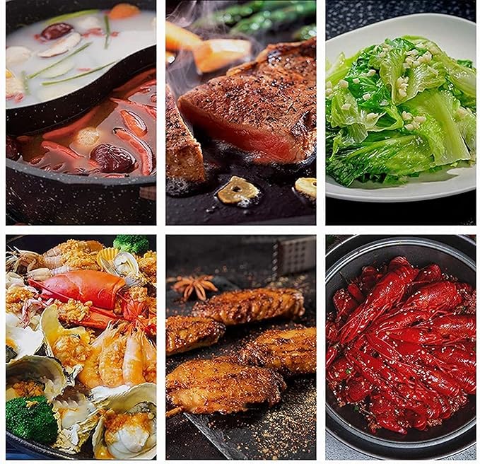 Parrilla Eléctrica Coreana Barbacoa Interior, Olla Eléctrica Portátil miniatura 4