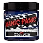 MANIC PANIC Classic Shocking Blue Semi Permanent Hair Color - Dark Cobalt Blue Hair Dye for Women & Men That Lasts 4-6 Weeks - Vegan, Ammonia & Cruelty-Free - Create & Mix Custom Shades (4oz)