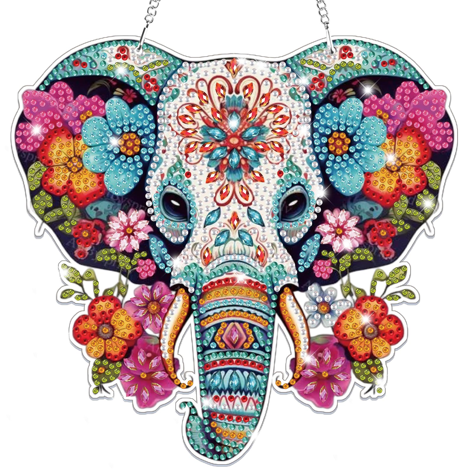 Kit Diamond Painting Éléphant 5D - DIY 30x40cm | Loisir Créatif Adulte | Décoration Murale Brillante