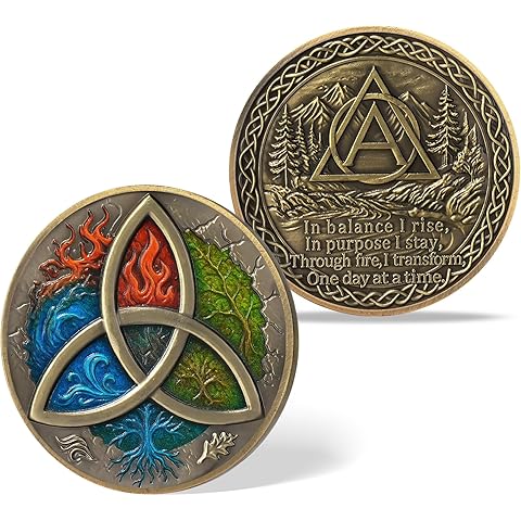 Triquetra Christian Challenge Coin – Trinity & Religious Symbol Prayer Token – in B...