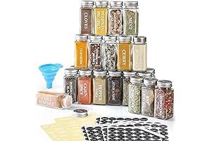 AOZITA Spice Storage Jars - The Enchanting Spice Arrangement