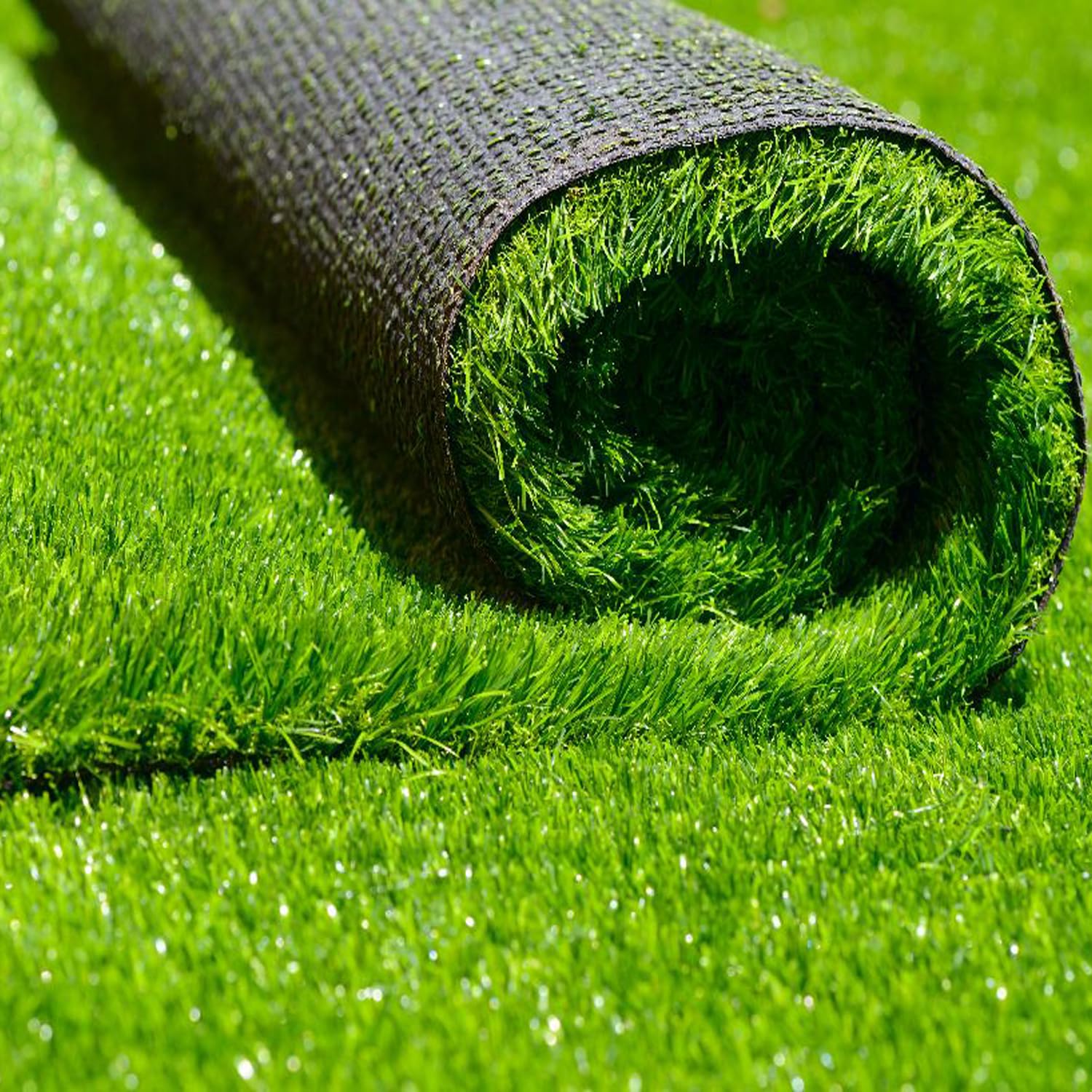 Marvin Prato Sintetico Tappeto Manto Erboso Erba Finta Realistica Giardino Artificiale Anti UV Atossico Drenante per Piscina Terrazzo Area Giochi (30mm 1x10= 10mq)
