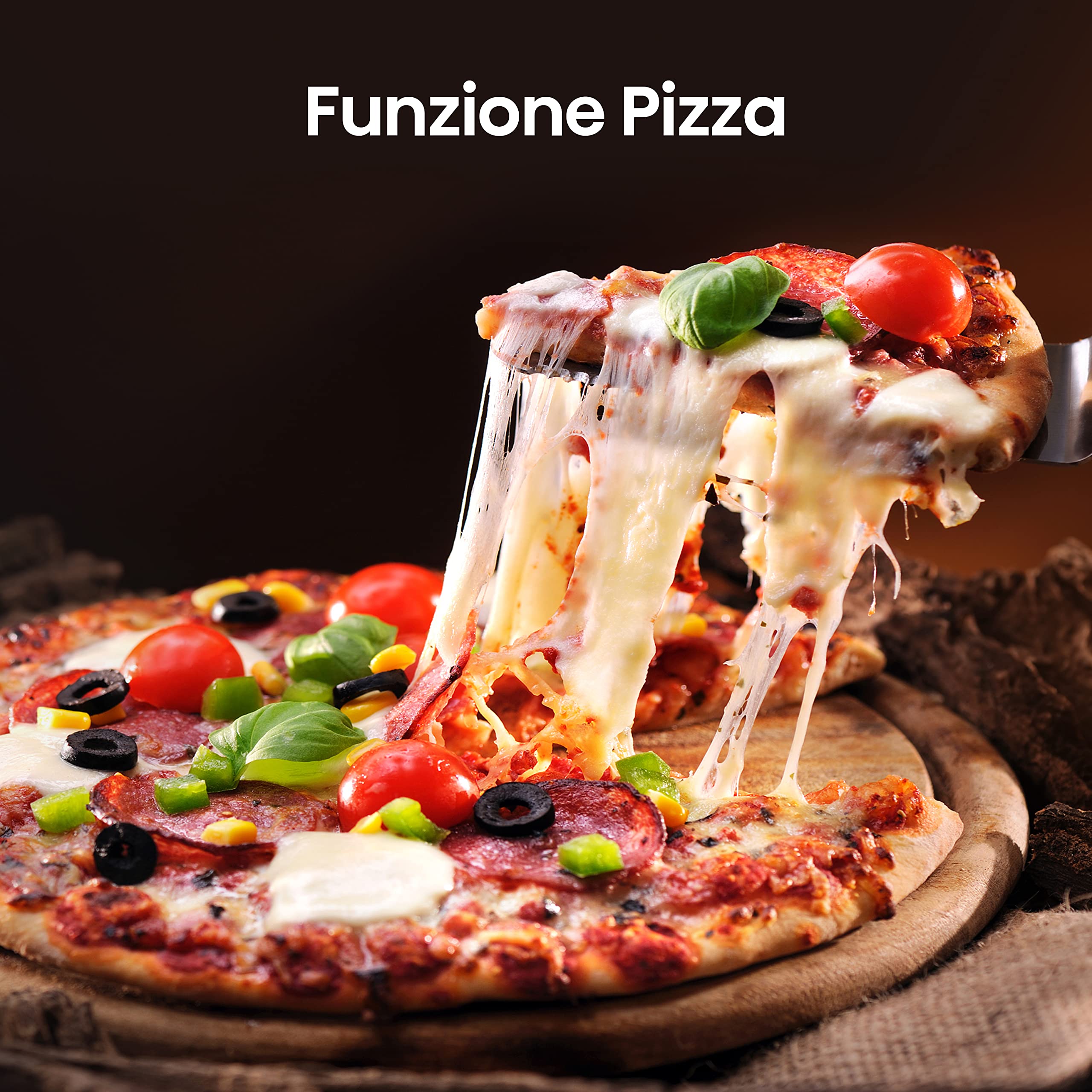 Hisense O66226AXS, Forno Multifunzione Termoventilato, Cavità XXL 77 Litri, Pulizia Aqua Clean, 13 Funzioni, Cottura Combinata a Vapore, Funzione Pizza 300 °C, Inox