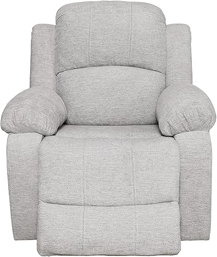 Miniatura 5 de GS28XX - Juego de sofá reclinable para sala de estar, tapicería de cuero regenerado, sofá reclinable manual con mesa desplegable y silla reclinable