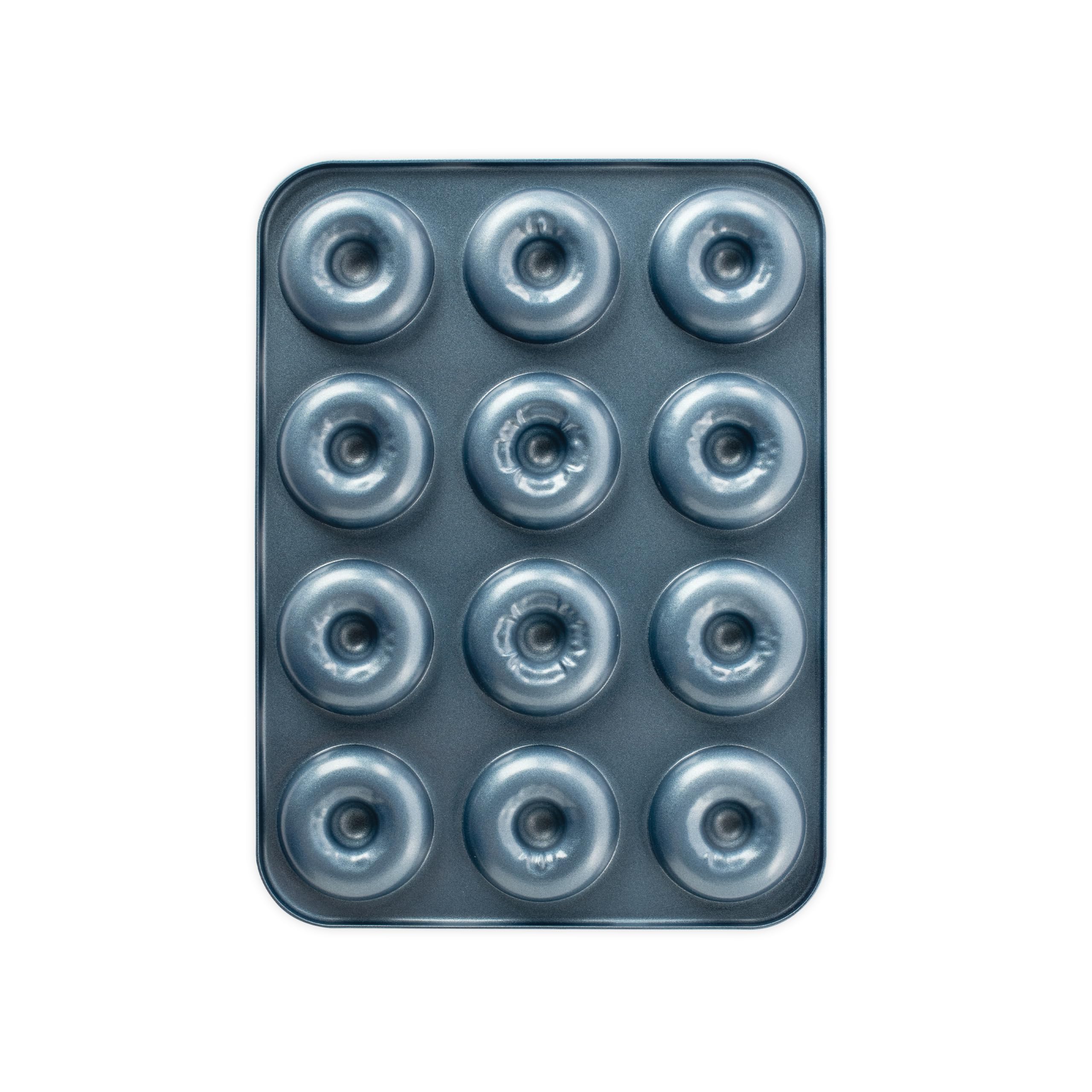 Nordic WareFormed Mini Donut Pan, 12 Cavities, Twilight Blue