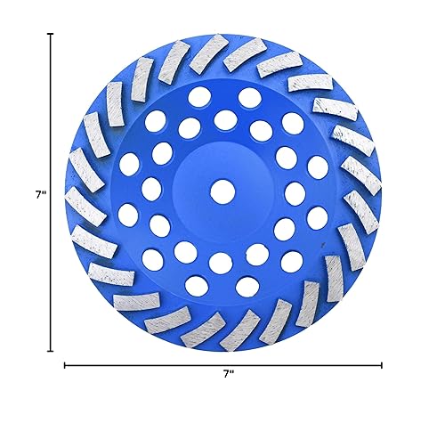 Miniatura 39 de 5 pulgadas x 7/8-5/8 pulgadas. 14 segmentos de diamante Turbo rueda de molienda de la taza, 5 pulgadas diamante muela abrasiva para hormigón