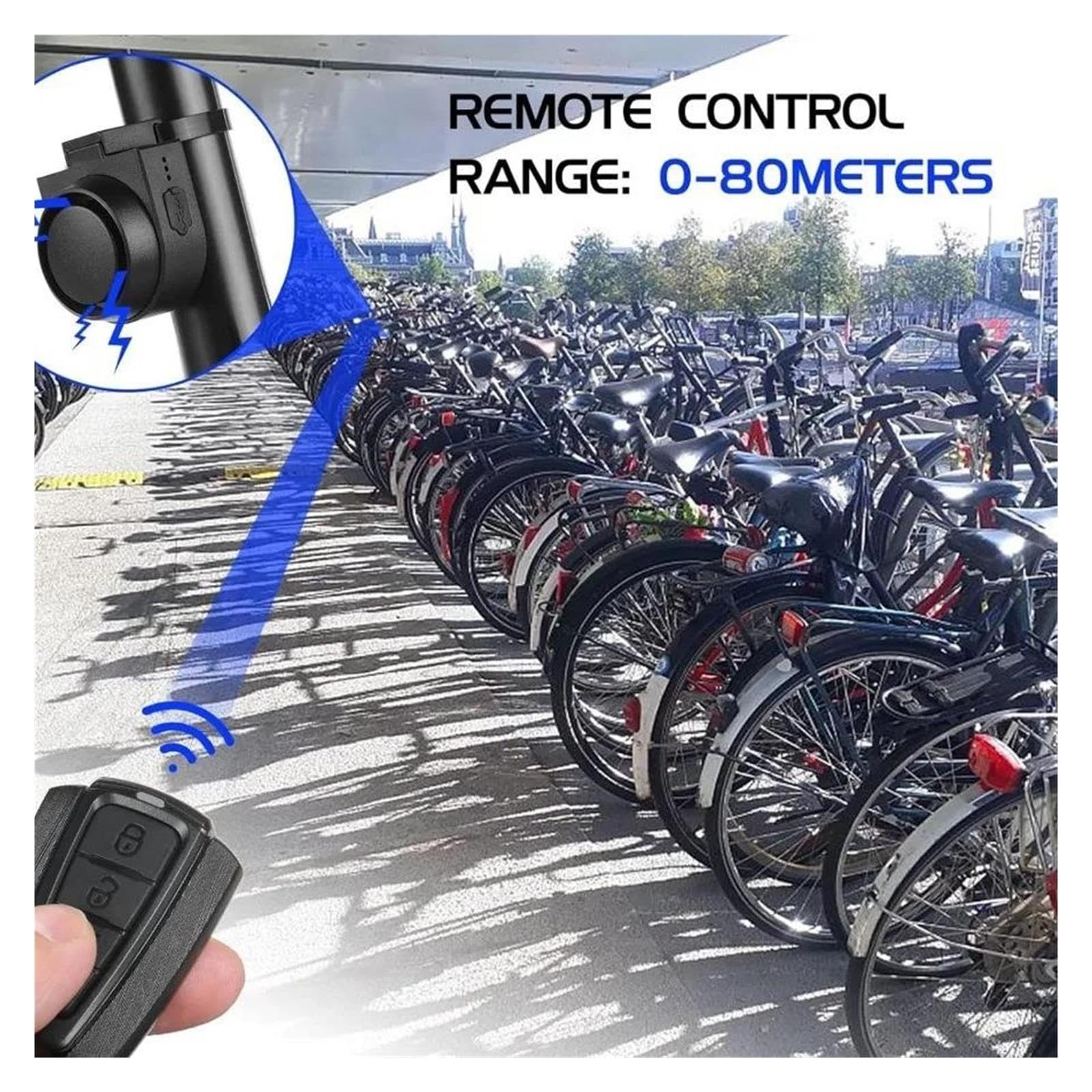Klaxon d'alarme de vélo 1 pièce
