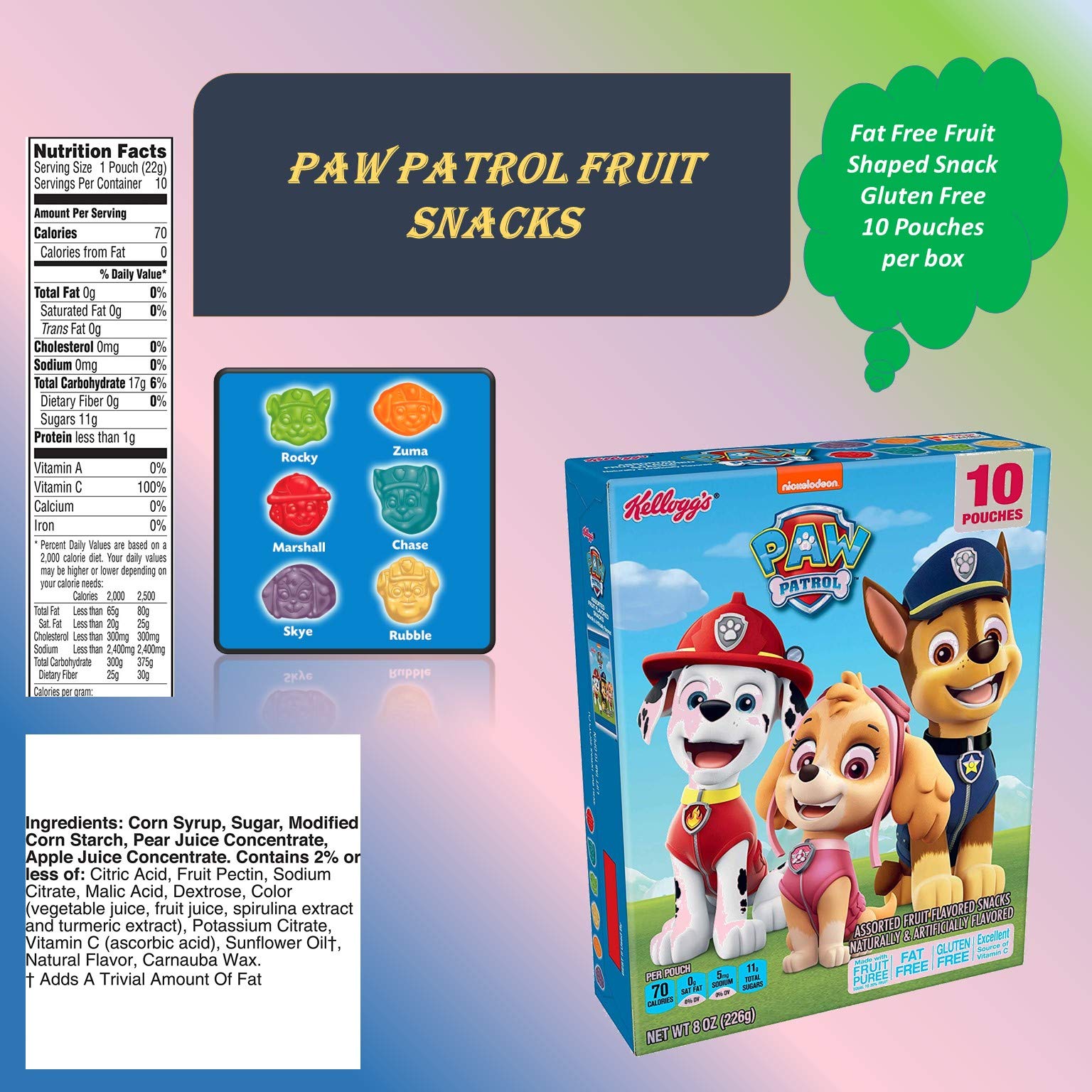 Buy Fruit Snacks Variety Pack 46 pouches Paw Patrol Jolly Rancher