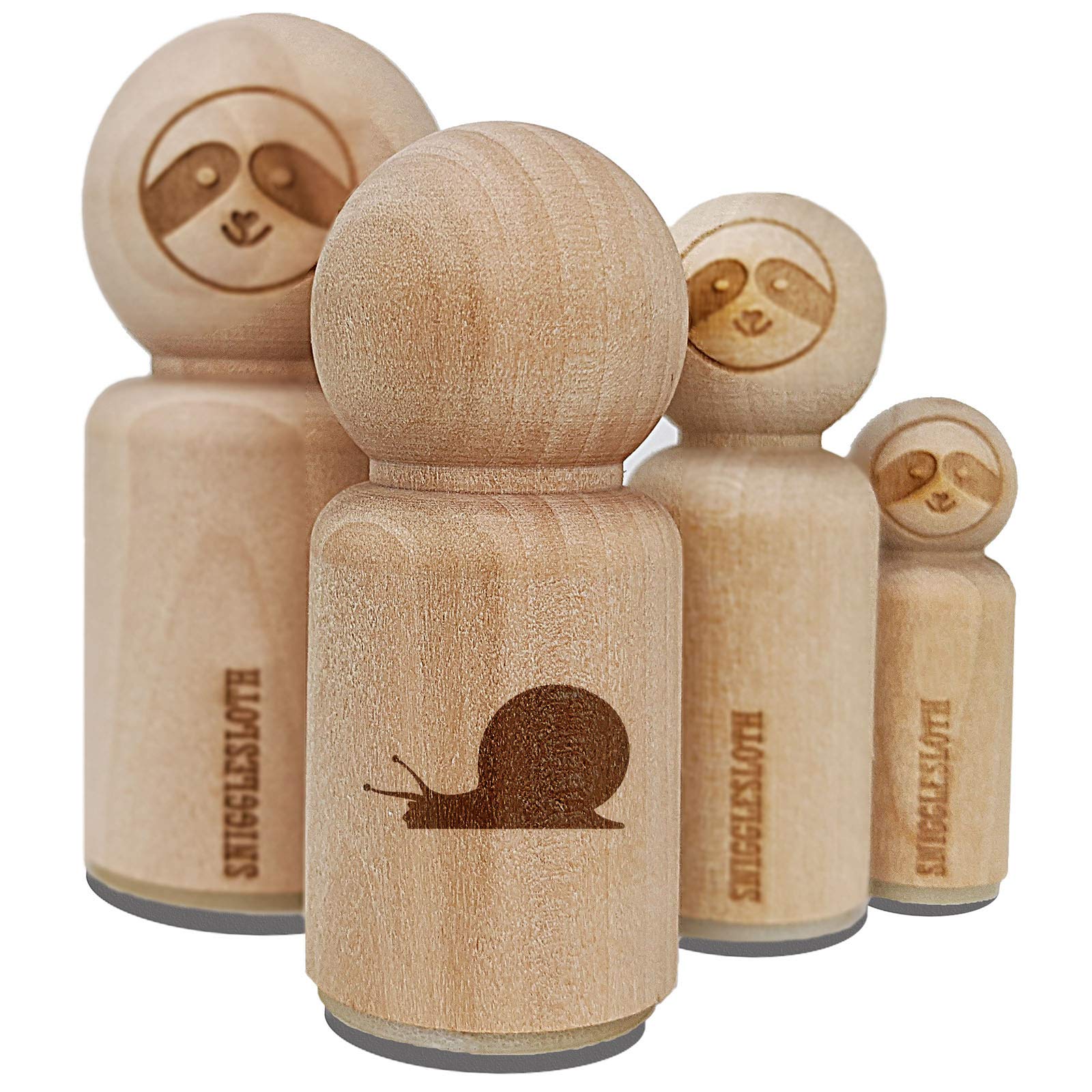 Snail On The Move Solid Rubber Stamp for Stamping Crafting Planners - 1 Inch Medium