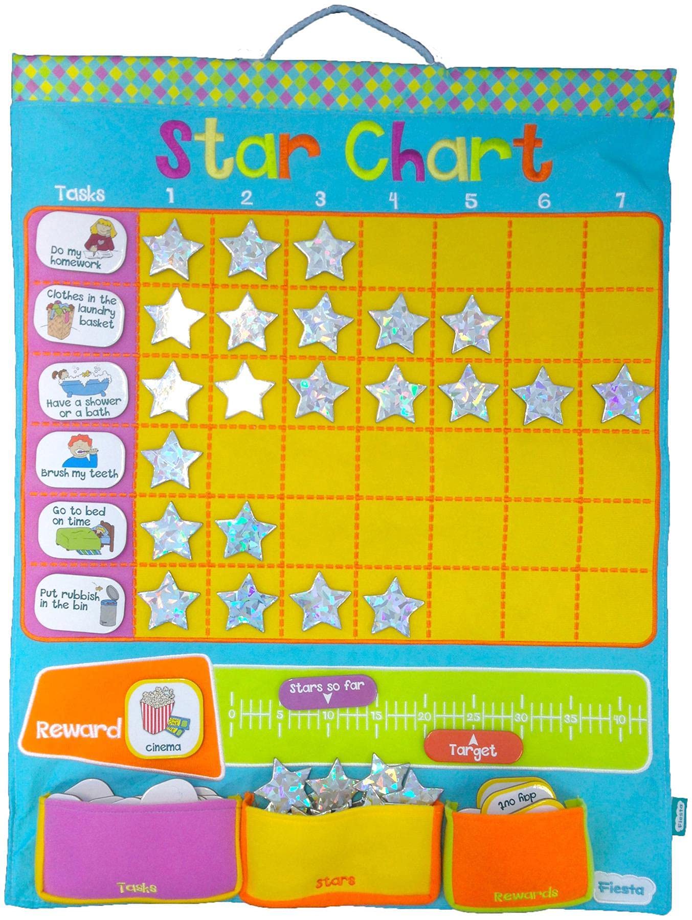 Wallhangings Fabric Reward Chart / Star Chart