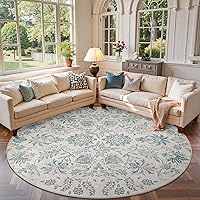 Vista 94 de jinchan Tapete de pasillo o cocina lavable, de época, reverso de hule antideslizante, ultradelgado, floral, para dormitorio, baño, lavandería y sala