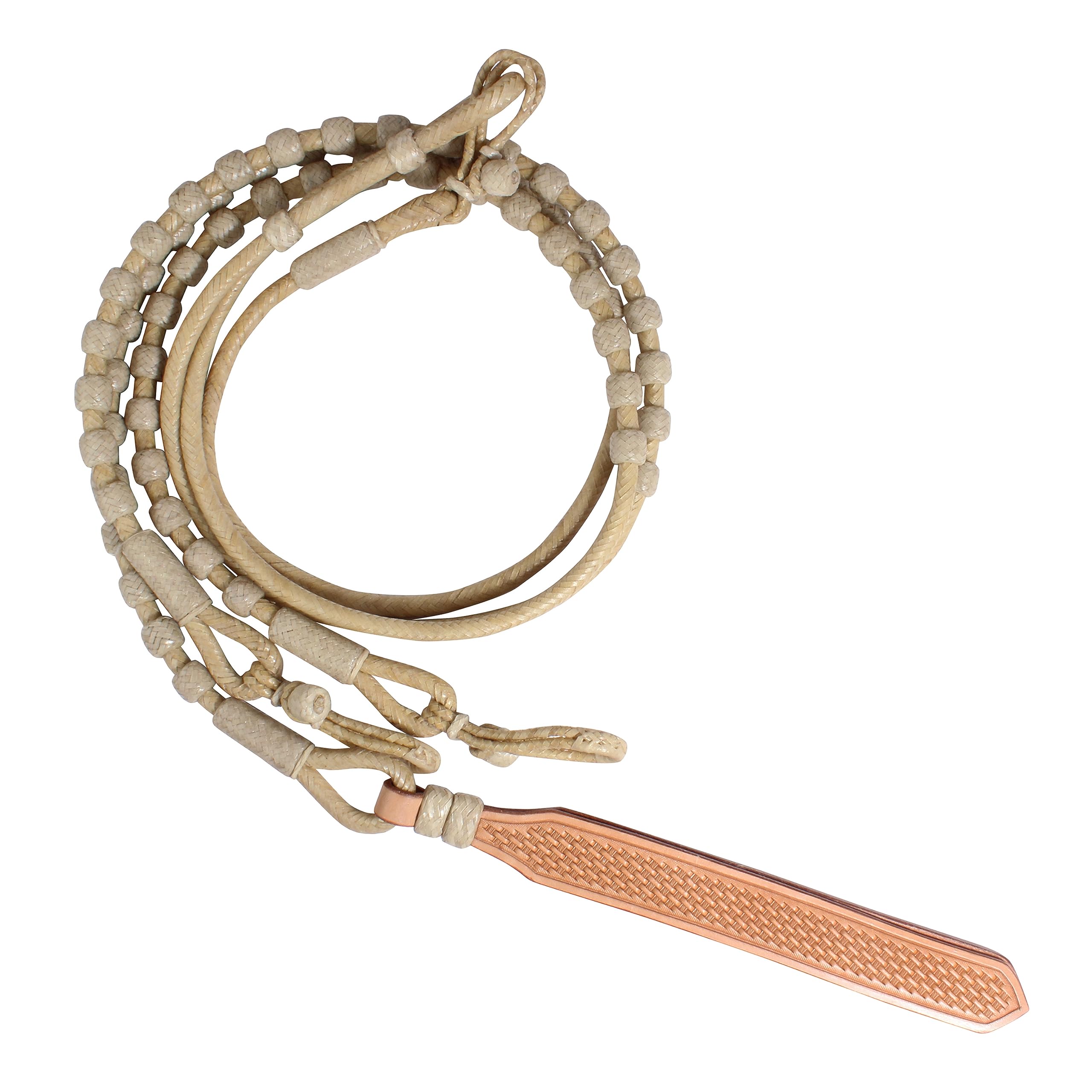 Professional's Choice Sports Medicine Products Rawhide trenzado Romal Horse Rins Natural