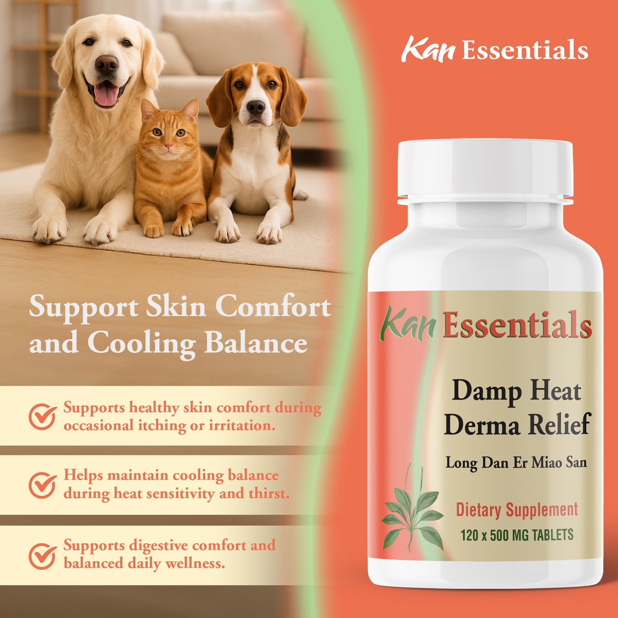 Damp Heat Derma Relief (Vet) 60 Tablets — Amazon image 5