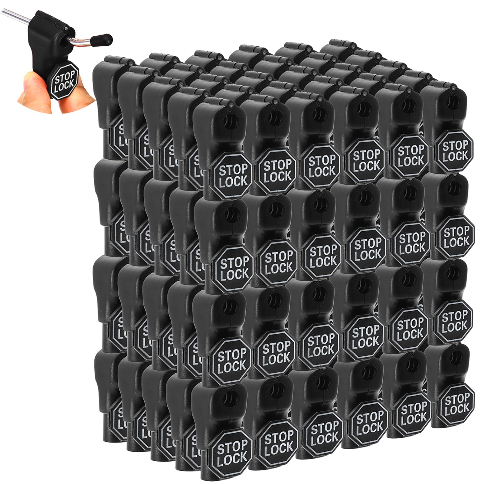 Amazon.com: TOPZEA 120 Pack Peg Hook Locks, 6 mm Plastic Magnet